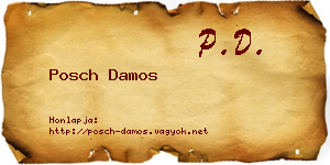 Posch Damos névjegykártya